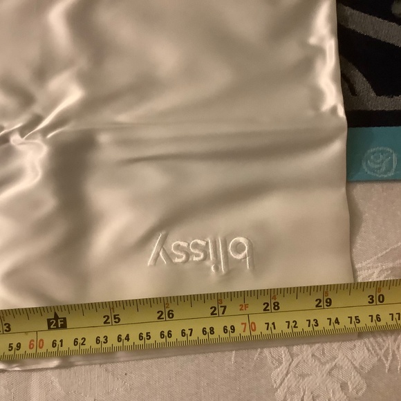 NIB BLISSY 100% Mulberry Silk Queen Pillowcase in White - Picture 4 of 6